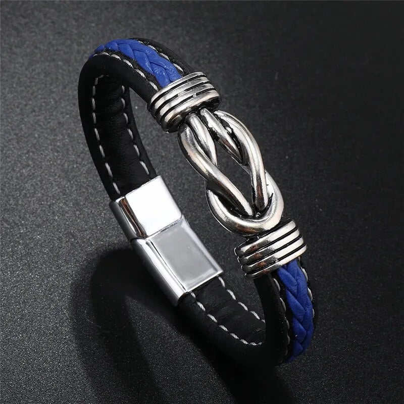 ZORCVENS odinė virvinė apyrankė nerūdijančio plieno odinė pinta apyrankė odinė apyrankė raudona apyrankė vyriški odiniai papuošalai