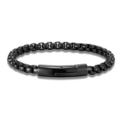 MKENDN Lokomotiva Muški Punk Rock Bicikl Četverokutni Rolo Okrugla Kutija Lanac Narukvica Od Nehrđajućeg Čelika Magnet Kopča Nakit Muški Pulseira