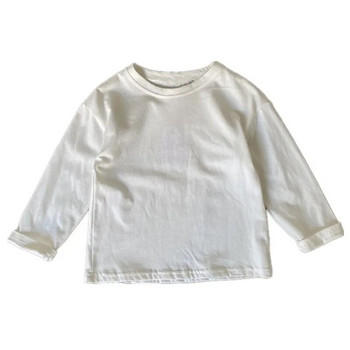 2022 Φθινόπωρο για κορίτσια για αγόρια Casual O λαιμό μακρυμάνικο μπλουζάκι Baby Toldder Παιδικό μπλουζάκι για παιδιά