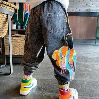 Copii Jeans Boby Pantaloni clasici de modă Îmbrăcăminte din denim Copii Băieți Pantaloni lungi casual 1-8A