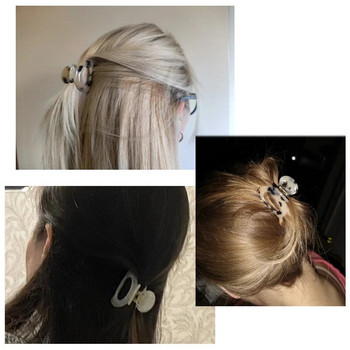 Модна ацетатна щипка за коса Дамски геометрични щипки за коса Мини размери Фиби за коса Шнола за момичета Щипка за коса Рак Аксесоари за коса