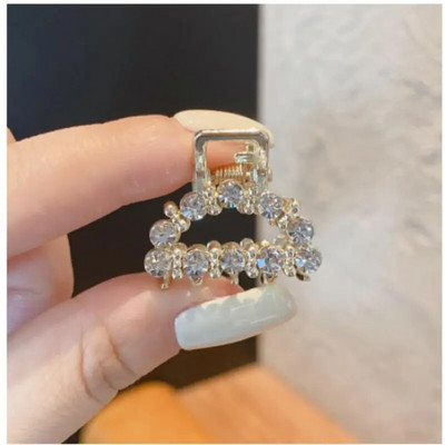 Geometrijska legura Mini Hair Claw Crab Clip za žene Djevojke Zlatne šuplje male kopče za kosu Shark Clip Modni dodaci za kosu