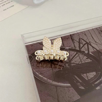 Geometrijska legura Mini Hair Claw Crab Clip za žene Djevojke Zlatne šuplje male kopče za kosu Shark Clip Modni dodaci za kosu
