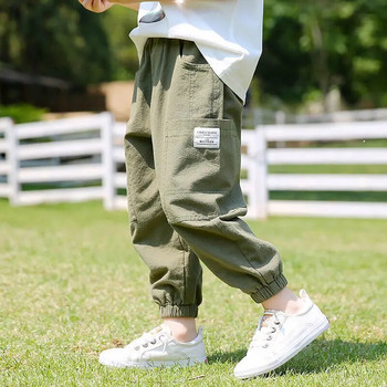 Бебешки панталони за момче Панталони от памук и лен