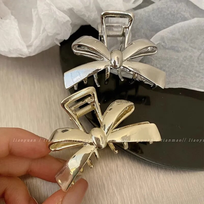 Új Női Fém Hair Claw Elegáns Arany Virágok Hajkapcsok Barrette Rák fejpánt Lófarok Clip Fejfedő haj kiegészítők tiara