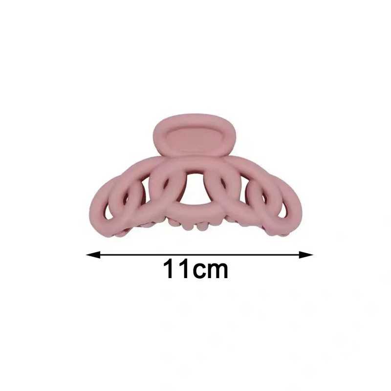 Új Korea Claw Clip Női Üreges matt Haj Claw Vintage Hajtű Fejpánt Rák Hajkapcsok Kiegészítők