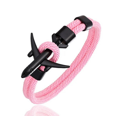 MKENDN Brățară personalizată cu avionul London Skyline pentru bărbați pilot iubit aviație călătorie avion cadou bijuterii