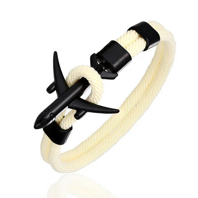 MKENDN Brățară personalizată cu avionul London Skyline pentru bărbați pilot iubit aviație călătorie avion cadou bijuterii