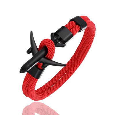 MKENDN Brățară personalizată cu avionul London Skyline pentru bărbați pilot iubit aviație călătorie avion cadou bijuterii