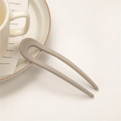 Vintage Metal Shell plaukų lazdelės nuotakos plaukų segtukas Elegantiškas U formos arklio uodegos laikiklis plaukų smeigtukai Šakės lazdelės moterims mergaičių galvos apdangalas