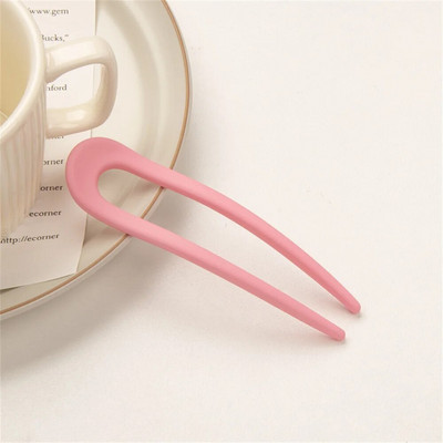 Vintage Metal Shell plaukų lazdelės nuotakos plaukų segtukas Elegantiškas U formos arklio uodegos laikiklis plaukų smeigtukai Šakės lazdelės moterims mergaičių galvos apdangalas