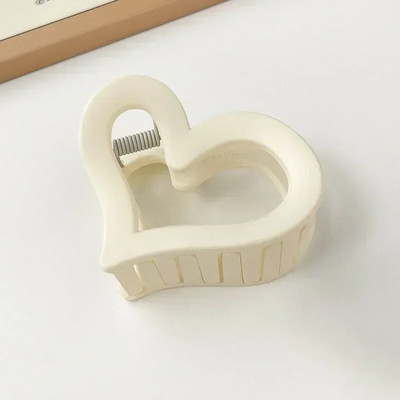 Új Love Heart Hátsó fej Hajtű Fogó klip Koreai Elegáns Temperamentum Cápa Haj Karmos Hajcsat Fejfedők Női Haj Kiegészítők