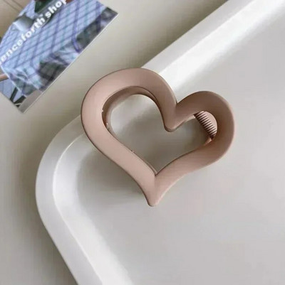 Új Love Heart Hátsó fej Hajtű Fogó klip Koreai Elegáns Temperamentum Cápa Haj Karmos Hajcsat Fejfedők Női Haj Kiegészítők