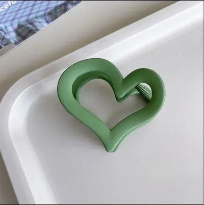 Új Love Heart Hátsó fej Hajtű Fogó klip Koreai Elegáns Temperamentum Cápa Haj Karmos Hajcsat Fejfedők Női Haj Kiegészítők