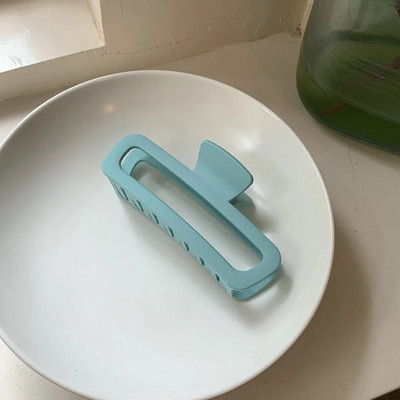 Gheare de păr dreptunghiulară mată Agrafă de păr din acrilic de dimensiune mare Agrafă de crab Agrafe de rechin mată Agrafe de păr pentru femei Accesorii de păr