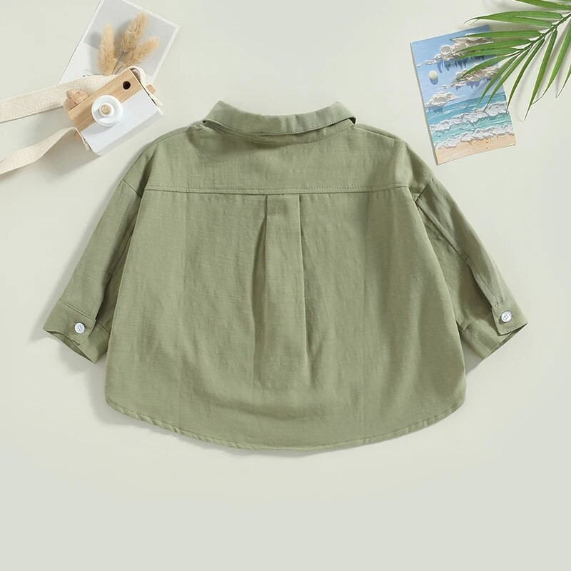 Vasariniai berniukų marškinėliai Vaikiški Drabužiai Mergaitėms Ilgomis rankovėmis Vaikiški marškinėliai Kūdikiams Berniukams Medvilniniai palaidinės apykaklės marškinėliai