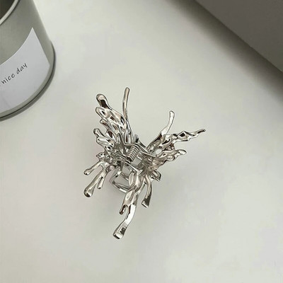 Korea õõnes vedelsulamist liblikas juukseklambrid suured hai klambrid juuksenõel metallist juukseküüs Naise peakate Juuste aksessuaarid