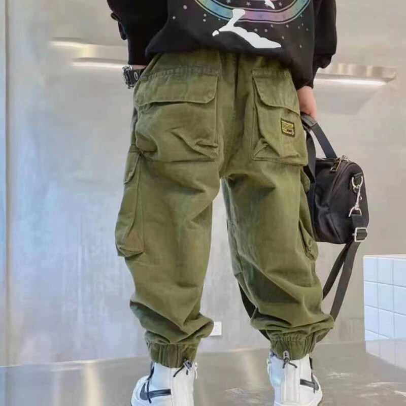 Cargo hlače za dječake 2023 Zima Jesen Debele hlače za dječake Ležerne dječje sportske hlače od flisa Odjeća za djecu tinejdžera za 110-170 cm