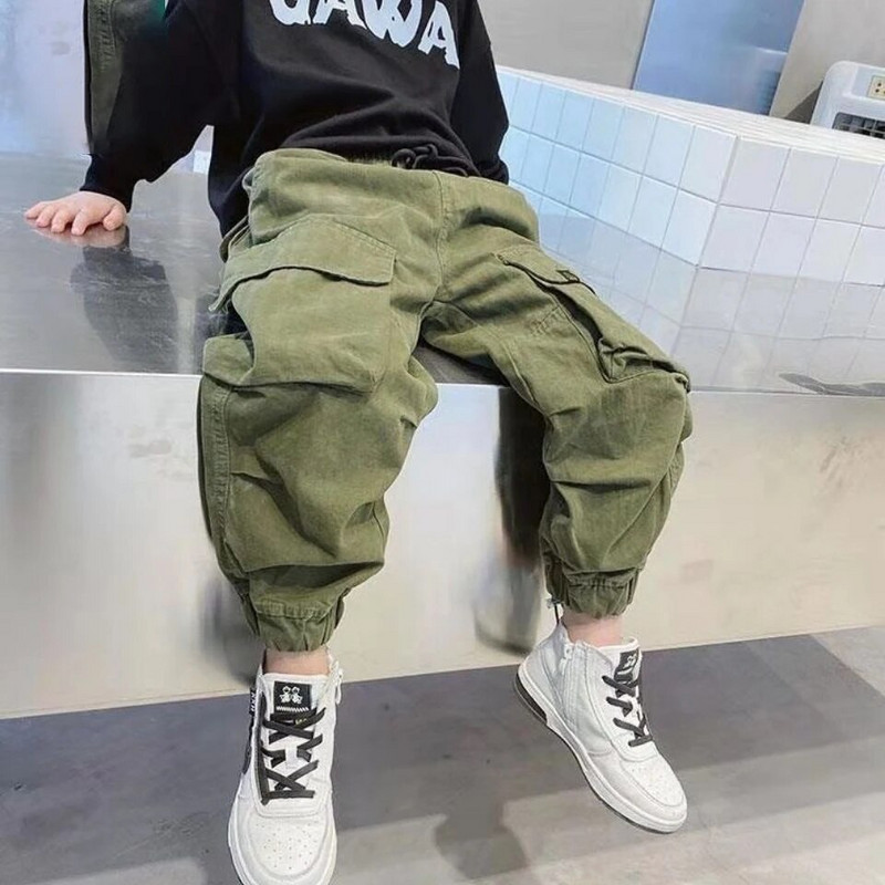 Cargo hlače za dječake 2023 Zima Jesen Debele hlače za dječake Ležerne dječje sportske hlače od flisa Odjeća za djecu tinejdžera za 110-170 cm