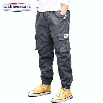 Αγόρια Cargo Παντελόνια για Παιδιά Άνοιξη Φθινόπωρο Αγόρια Παντελόνια Τσέπης Casual Παιδικά Αθλητικά Παντελόνια Εφηβικά Streetwear Ρούχα για 2-14 ετών