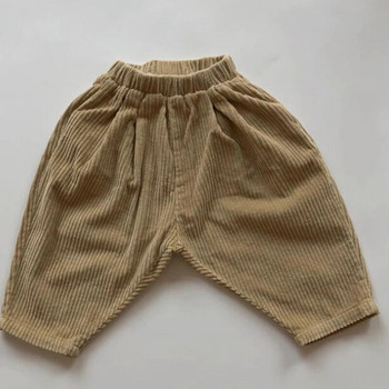 Παιδικό casual ελαστικό παντελόνι μέσης μονόχρωμο βαμβακερό κοτλέ παντελόνι κορεατικού στυλ Βρεφικά αγόρια κορίτσια παντελόνια Παιδικά ρούχα