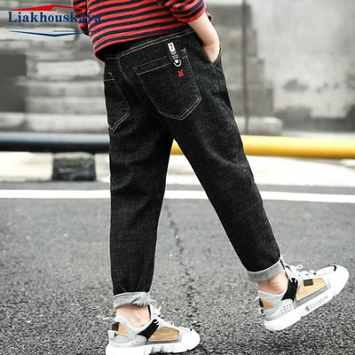 100-160 cm Primăvară Copii Băieți Blugi Haine pentru bebeluși Pantaloni clasici Îmbrăcăminte din denim pentru copii Sugari băieți Trend Pantaloni lungi