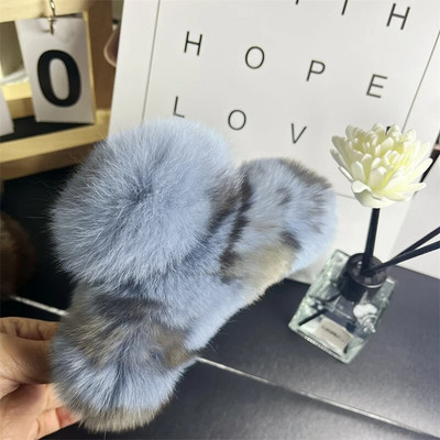 Iarnă Blana Iepure Crab Agrafă De Păr Femei Elegantă Gheare De Păr De Pluș Agrafă Mare De Rechin Agrafă Accesorii pentru păr Moda