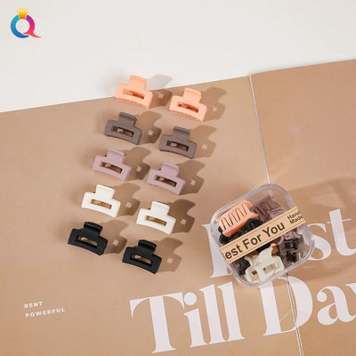 10 τμχ/σετ Mini Hair Claws Clip Crab Baby Gilrs Πλαστικά Sweet Small Clips Γυναικεία Barrettes Headwear Αξεσουάρ μόδας