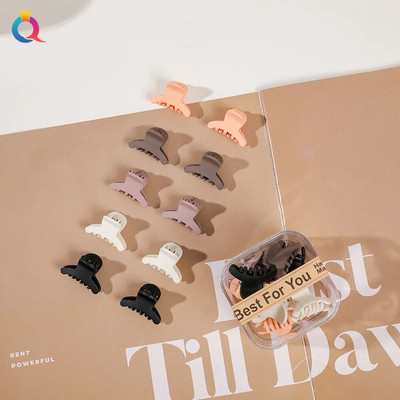 10 τμχ/σετ Mini Hair Claws Clip Crab Baby Gilrs Πλαστικά Sweet Small Clips Γυναικεία Barrettes Headwear Αξεσουάρ μόδας