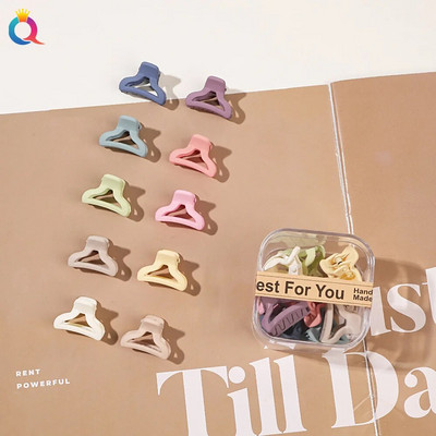 10 τμχ/σετ Mini Hair Claws Clip Crab Baby Gilrs Πλαστικά Sweet Small Clips Γυναικεία Barrettes Headwear Αξεσουάρ μόδας