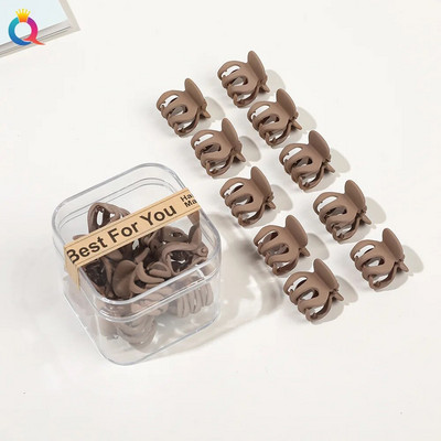 10 τμχ/σετ Mini Hair Claws Clip Crab Baby Gilrs Πλαστικά Sweet Small Clips Γυναικεία Barrettes Headwear Αξεσουάρ μόδας