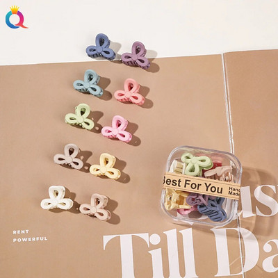10 τμχ/σετ Mini Hair Claws Clip Crab Baby Gilrs Πλαστικά Sweet Small Clips Γυναικεία Barrettes Headwear Αξεσουάρ μόδας