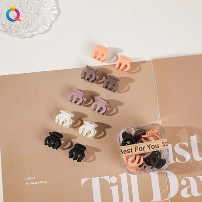 10 τμχ/σετ Mini Hair Claws Clip Crab Baby Gilrs Πλαστικά Sweet Small Clips Γυναικεία Barrettes Headwear Αξεσουάρ μόδας