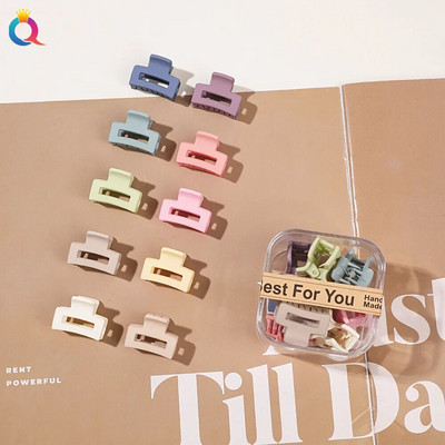 10 τμχ/σετ Mini Hair Claws Clip Crab Baby Gilrs Πλαστικά Sweet Small Clips Γυναικεία Barrettes Headwear Αξεσουάρ μόδας