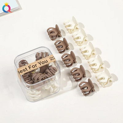 10 τμχ/σετ Mini Hair Claws Clip Crab Baby Gilrs Πλαστικά Sweet Small Clips Γυναικεία Barrettes Headwear Αξεσουάρ μόδας