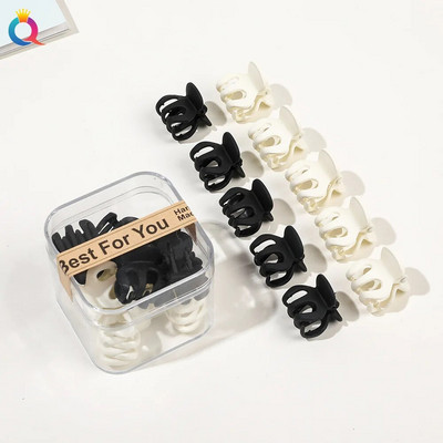 10 τμχ/σετ Mini Hair Claws Clip Crab Baby Gilrs Πλαστικά Sweet Small Clips Γυναικεία Barrettes Headwear Αξεσουάρ μόδας