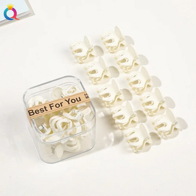 10 τμχ/σετ Mini Hair Claws Clip Crab Baby Gilrs Πλαστικά Sweet Small Clips Γυναικεία Barrettes Headwear Αξεσουάρ μόδας