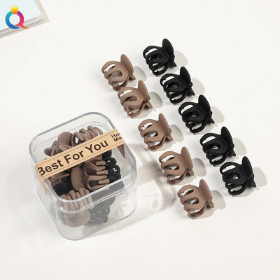 10 τμχ/σετ Mini Hair Claws Clip Crab Baby Gilrs Πλαστικά Sweet Small Clips Γυναικεία Barrettes Headwear Αξεσουάρ μόδας