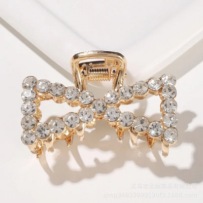 Noi Femei Elegant Gold Hollow Geometric Metal Gheare Păr Perle Agrafe pentru păr Bentita Ac Hair Crab Accesorii pentru păr la modă