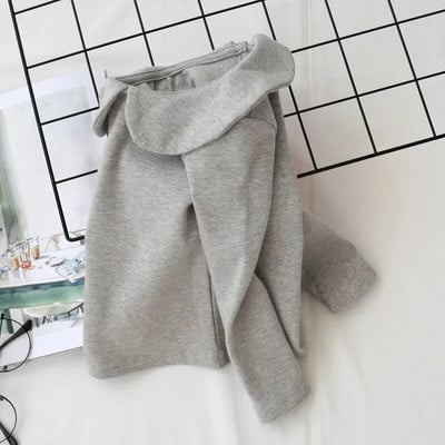 2024. Proljeće Jesen 2 3 4 6 8 10 godina Dječja odjeća za bebe Jednobojna jednobojna dječja dječja majica s dugim rukavima za djevojčice Basic T-Shirt