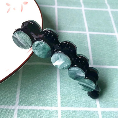 Divat Banán Clip Női Leopárdmintás Gyöngy hajtű Lányok Lófarok Barrettes Hajformázó Eszköz Haj Kiegészítők Fejfedők