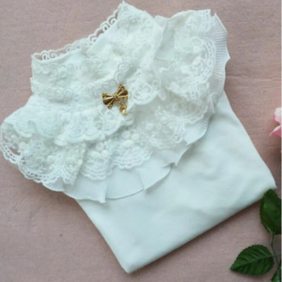 Haine pentru copii mici Tricou pentru fete mari Topuri din bumbac Tricouri pentru copii Tricouri pentru fete de școală Cămăși cu mânecă lungă pentru fete Bluză albă