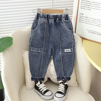 Нови пролетни детски висококачествени модни момчета и момичета Детски дънки за момчета Ежедневни дънкови панталони Клинове за малки деца 0-5 години