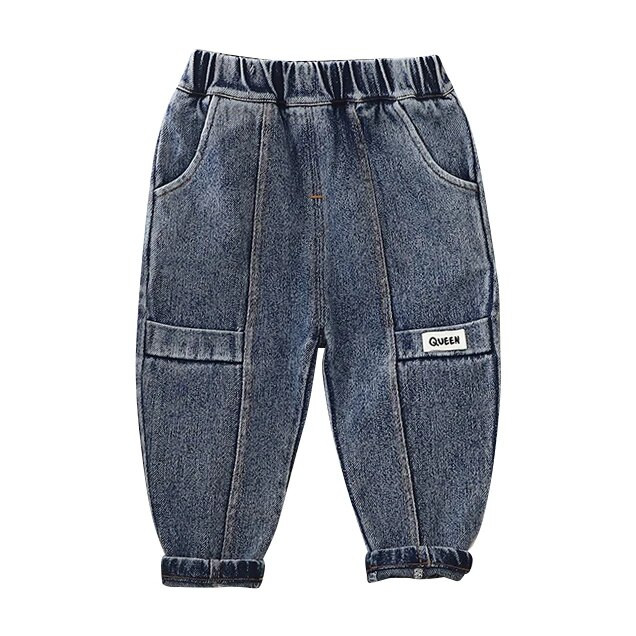 Új tavaszi gyerekek kiváló minőségű fiúk lányok divat lyukak gyermek farmernadrág fiúknak alkalmi farmer nadrágok tipegő leggings 0-5 éves korig