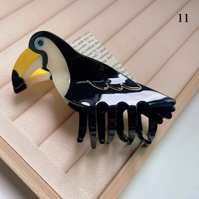 2023 Cartoon Birds Owl Acetate Hair Claws Crab Hair Clips Δημιουργικά μοντέρνα γυναίκες Πολυτελή κλιπ για καβούρι Αξεσουάρ μαλλιών με κλιπ αλογοουράς