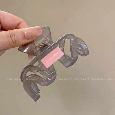 Κορεάτικο θηλυκό ακρυλικό διαφανές ζελέ με πιάσιμο κλιπ Μαλλιά Καβούρι Πλεξούδα Αλογοουρά Νύχι Γλυκό θηλυκό κλιπ μαλλιών Αξεσουάρ μαλλιών