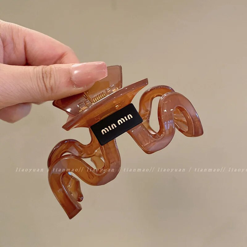 Κορεάτικο θηλυκό ακρυλικό διαφανές ζελέ με πιάσιμο κλιπ Μαλλιά Καβούρι Πλεξούδα Αλογοουρά Νύχι Γλυκό θηλυκό κλιπ μαλλιών Αξεσουάρ μαλλιών