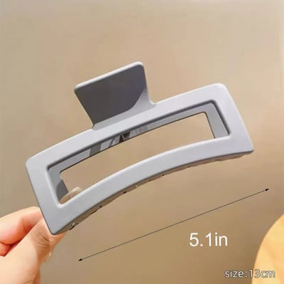 Oversize Πλαστικό Νύχι Μαλλιών για Γυναικεία Κορίτσι Κλιπ Μαλλιά Πίσω Κεφάλι Shark Clips Μεγάλο Μέγεθος Φουρκέτα Crab Barrettes Μεγάλα αξεσουάρ μαλλιών