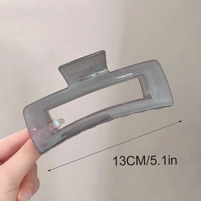 Oversize Πλαστικό Νύχι Μαλλιών για Γυναικεία Κορίτσι Κλιπ Μαλλιά Πίσω Κεφάλι Shark Clips Μεγάλο Μέγεθος Φουρκέτα Crab Barrettes Μεγάλα αξεσουάρ μαλλιών