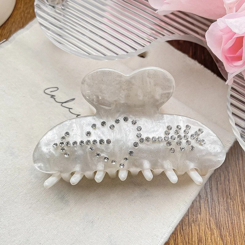 YHJ akrüülist valentini kivist südamest juukseküüned haaratsid Uue disainiga haikrabid juukseküüsklambrid juuste aksessuaarid naistele